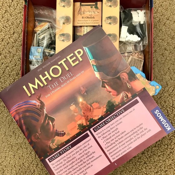 KOSMOS IMHOTEP The Duell Board Game, like new - Picture 3 of 3